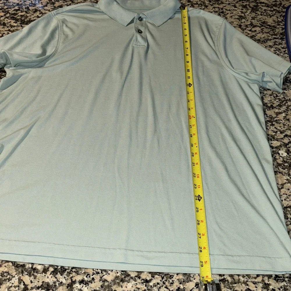 Tasso Elba Short Sleeve Polo Light Green Supima XL Like New